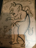 “The Wandering Demon"- Original Ink Spell Sheet (Signed)