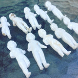 10 Ghostly children! 1 inch Frozen Charlottes! 1860s