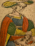 Strength -c.1839 Tarot Marseille Bernardin Suzanne
