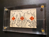 ‘Midnight Meeting’ Original Ink Transformation Playing Card on c.1830