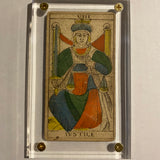 Justice.  c.1839 Tarot Marseille Bernardin Suzanne