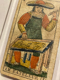 “The Magician”-Historical Antique Hand Painted Tarot Card 1850