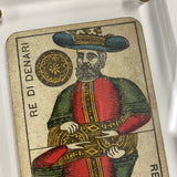 “King of Coins”-Authentic Antique Tarot Card 1930