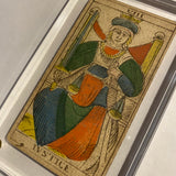 Justice.  c.1839 Tarot Marseille Bernardin Suzanne