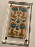“ 4 of Cups”- Historical Antique Hand Painted Tarot Card 1890s