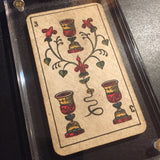 “Three of Cups”-Authentic Antique Tarot Card 1930