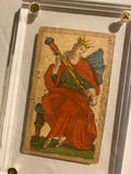 Queen of Wands-Historical Minchiate Tarot Card c.1850