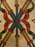 “5 of Wands”-Authentic Antique Tarot Card 1930