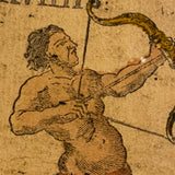 Sagittarius -Historical Minchiate Tarot Card c.1850