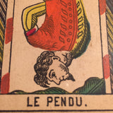 “The Hanged Man”-Historical Antique Hand Painted Tarot Card 1890s