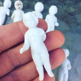 10 Ghostly children! 1 inch Frozen Charlottes! 1860s
