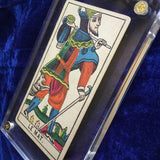 “The Fool”-Historical Antique Hand Painted Tarot Card 1890s