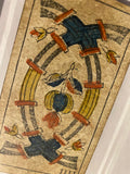 “4 of Swords”-Historical Antique Hand Painted Tarot Card 1850