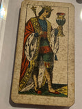“King of Cups”-Authentic Antique Tarot Card 1920.  G. Cassini  Brescia