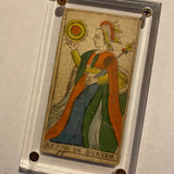 Queen of Coins.  c.1839 Tarot Marseille Bernardin Suzanne