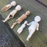 Broken Boys- Lot of 5 Authentic 1860s Bisque figures (Frozen Charles)