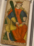 Queen of Wands-c.1839 Tarot Marseille Bernardin Suzanne