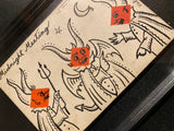 ‘Midnight Meeting’ Original Ink Transformation Playing Card on c.1830