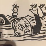 #27 The Drowning-Ink Drawing-Oracle of Black Enchantment