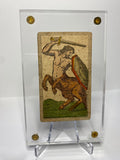 Knight of Swords-Centaur -Historical Minchiate Tarot Card c.1850