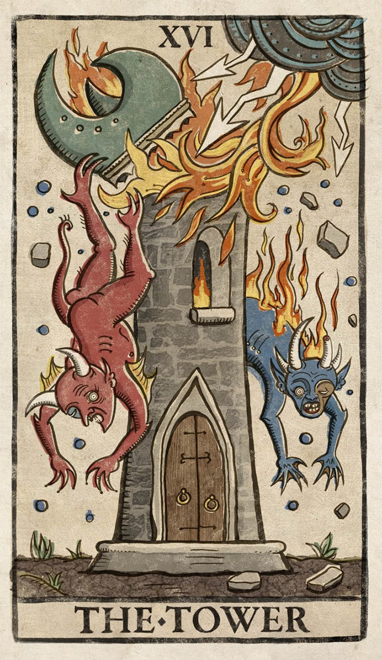 Trionfi Della Luna illustrated タロットカード Trionfi Della Luna Tarot: Fully Illustrated 78-card Tarot