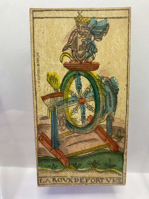 Wheel of Fortune-Kirchner Besançon Tarot c.1850