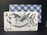 “Spite” OOAK Ink on Blank Tarot Card
