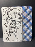 “A Little Fool” OOAK Ink on Blank Tarot Card