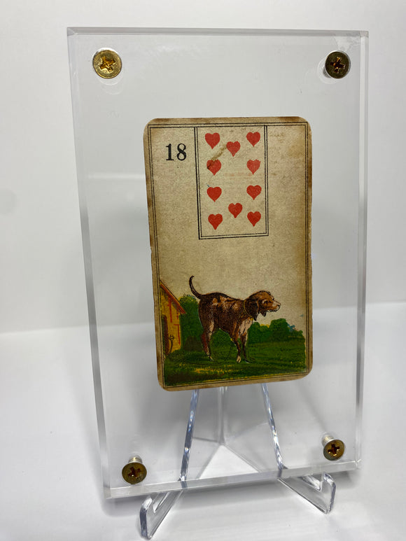 “The Dog”  Authentic Stralsunder Lenormand c 1890
