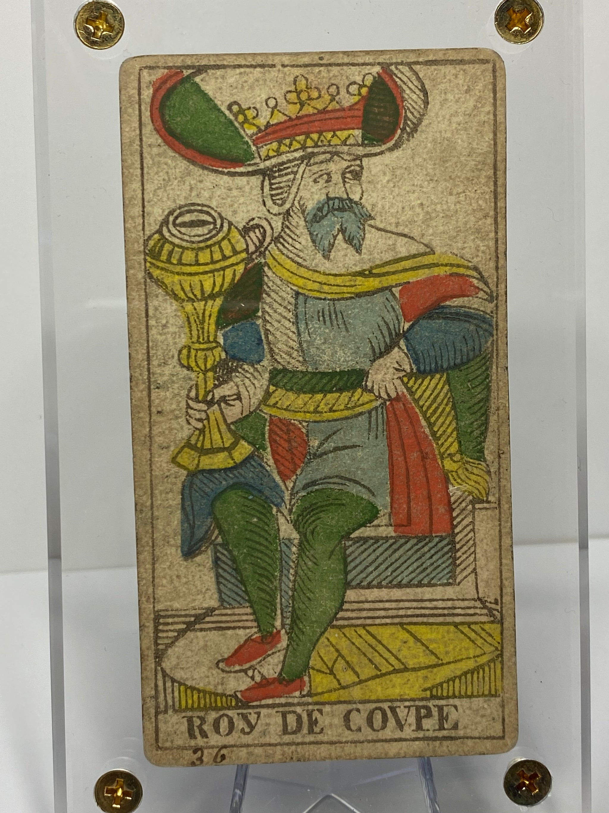 King of Cups. c.1839 Tarot Marseille Bernardin Suzanne – Deviant