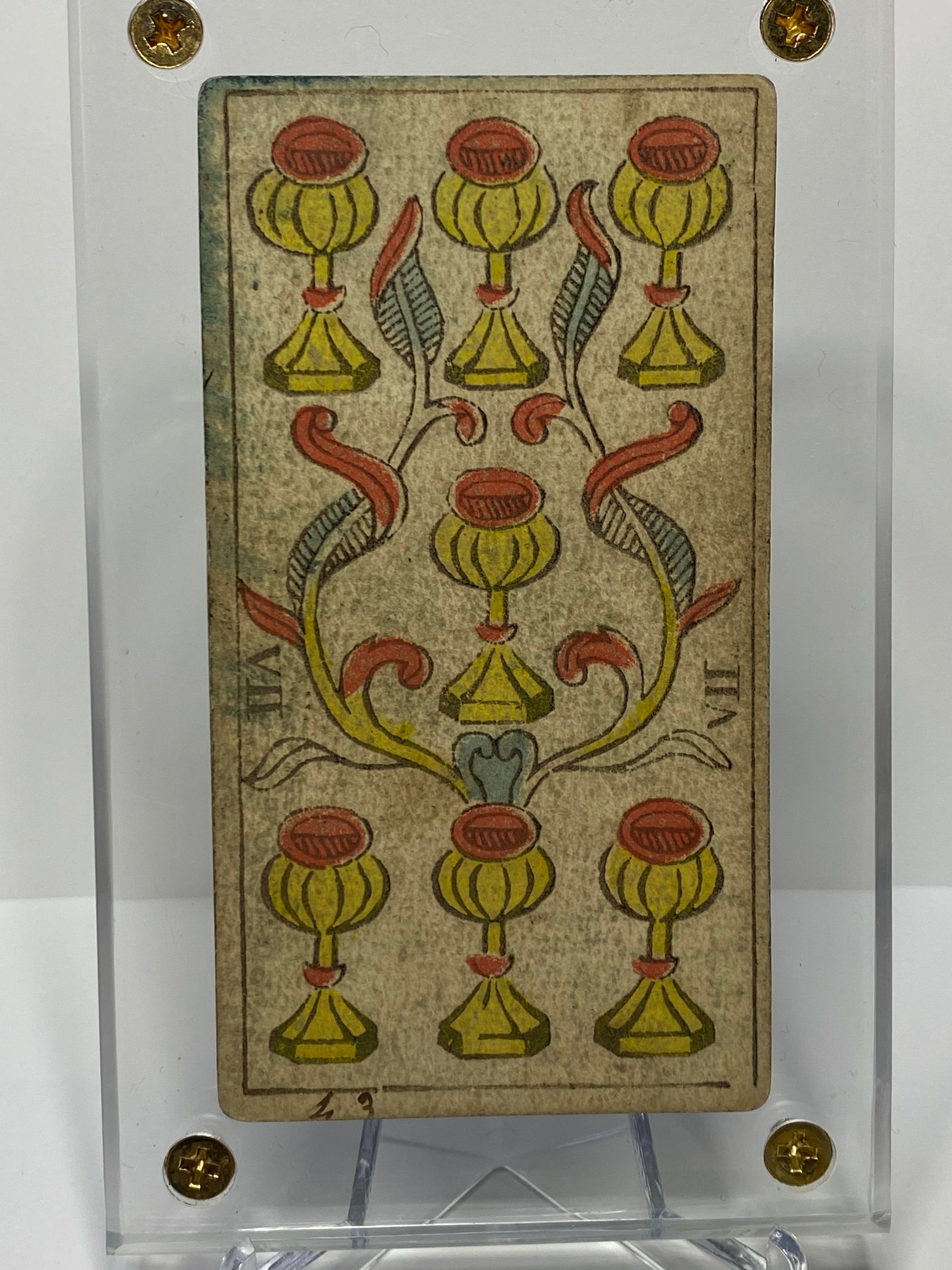 7 of Cups. c.1839 Tarot Marseille Bernardin Suzanne – Deviant Moon Inc