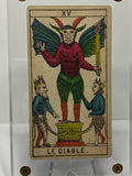 “The Devil”- Historical Antique Hand Painted Tarot Card 1890s