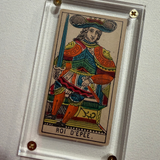 “King of Wands”- Historical Antique Hand Painted Tarot Card 1890s (Copy)