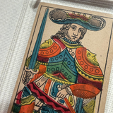 “King of Wands”- Historical Antique Hand Painted Tarot Card 1890s (Copy)