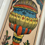 “Ace of Cups”- Historical Antique Hand Painted Tarot Card 1890s