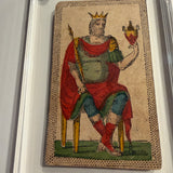 King of Cups--Historical Minchiate Tarot Card c.1850
