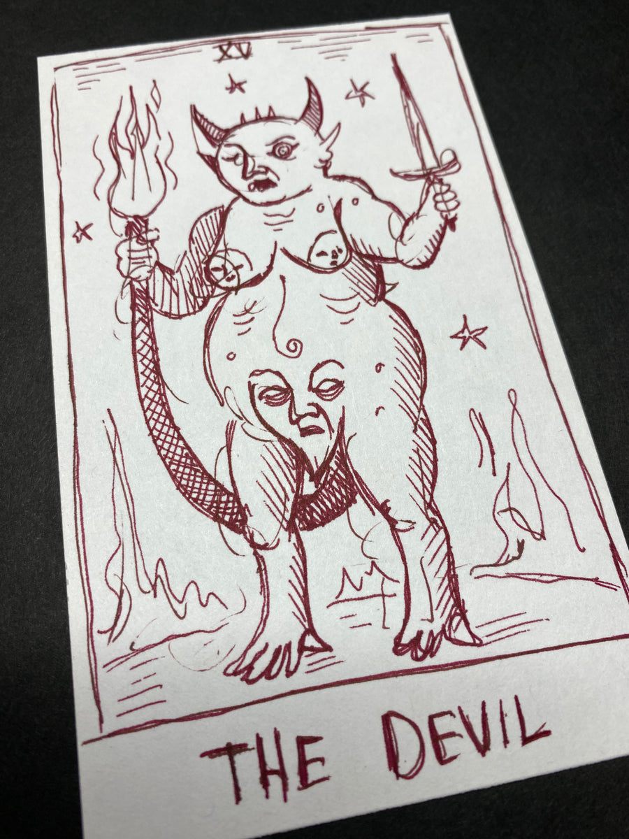 The Devil. Original Signed Concept Sketch 2013 – Deviant Moon Inc