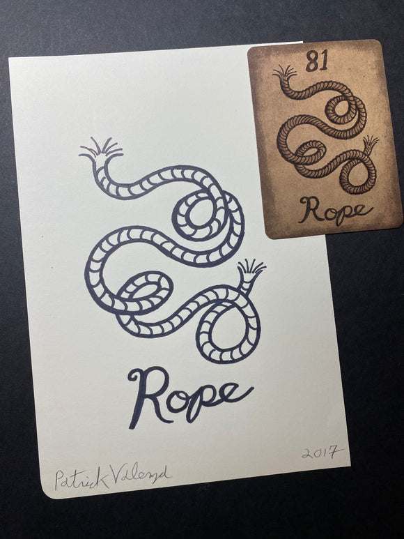 Rope/Mildred Payne- Original Ink Drawing/ Signed