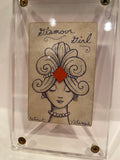 ‘Glamour Girl’ Original Ink Transformation Playing Card
