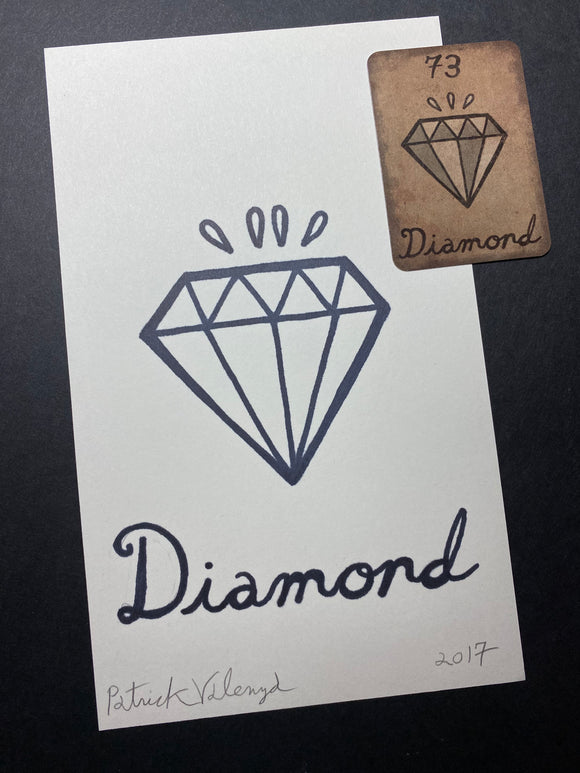 Diamond/Mildred Payne- Original Ink Drawing/ Signed