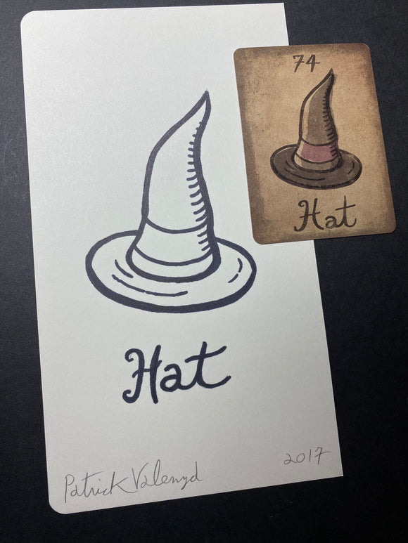 Hat/Mildred Payne- Original Ink Drawing/ Signed