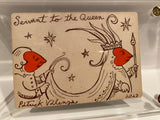 ‘Servant to the Queen’ Original Ink Transformation Playing Card