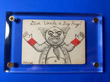 ‘Give Uncle a Big Hug’ Original Ink Transformation Playing Card