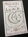 Trionfi Della Luna Cover Card. Original Signed Concept Sketch 2013