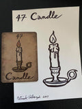 "The Candle" Mildred Payne Oracle Original Ink Drawing