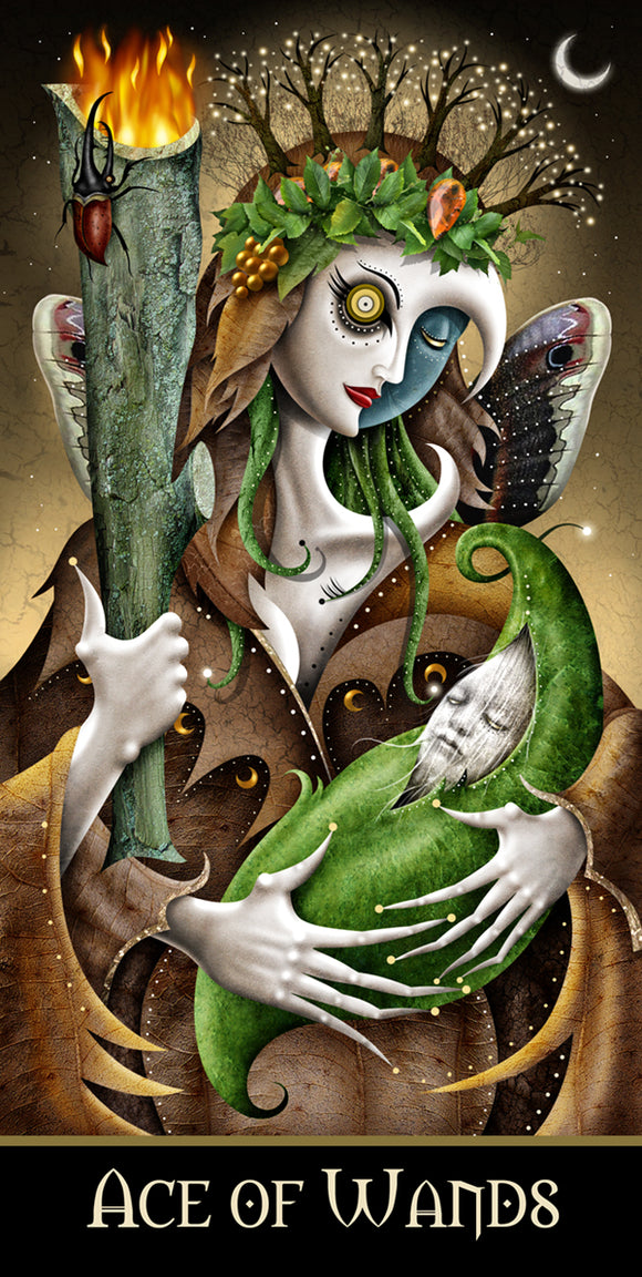 #57 ACE of WANDS HQ Giclee/Print