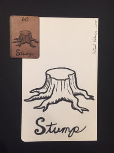 "The Stump" Mildred Payne Oracle Original Ink Drawing