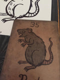"The Rat" Mildred Payne Oracle Original Ink Drawing