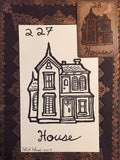 "The House" Mildred Payne Oracle Original Ink Drawing