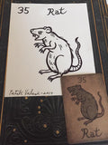 "The Rat" Mildred Payne Oracle Original Ink Drawing